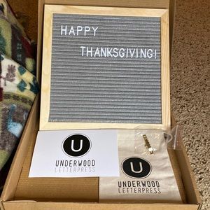 Underwood Letterpress Note Board NIB